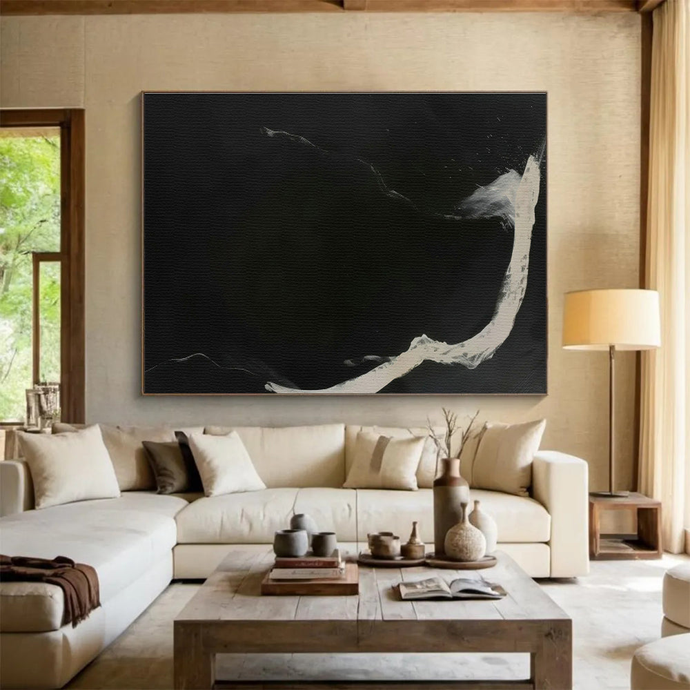 Custom-Made Giant Abstract Hand Painting for Deep-Sea Submarine Docking Bay DLZ2975