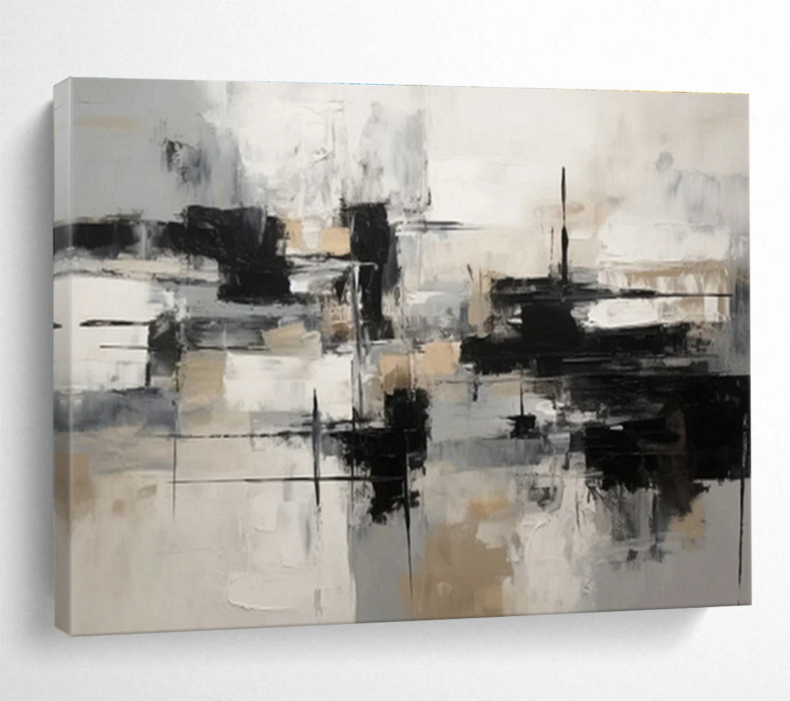 Customized Large Abstract Hand Painting for Arcade DLZ2719
