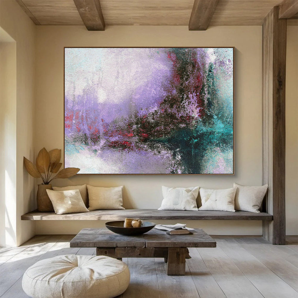 Oversized Custom Abstract Hand Painting for Rehabilitation Hospital Gym DLZ2764