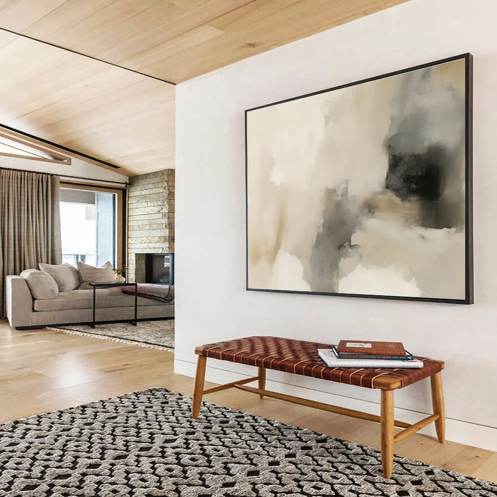 Bespoke Vertical Vertical Urban Beekeeping Tower Oversized Abstract Hand-Painted Mural DLZ2623