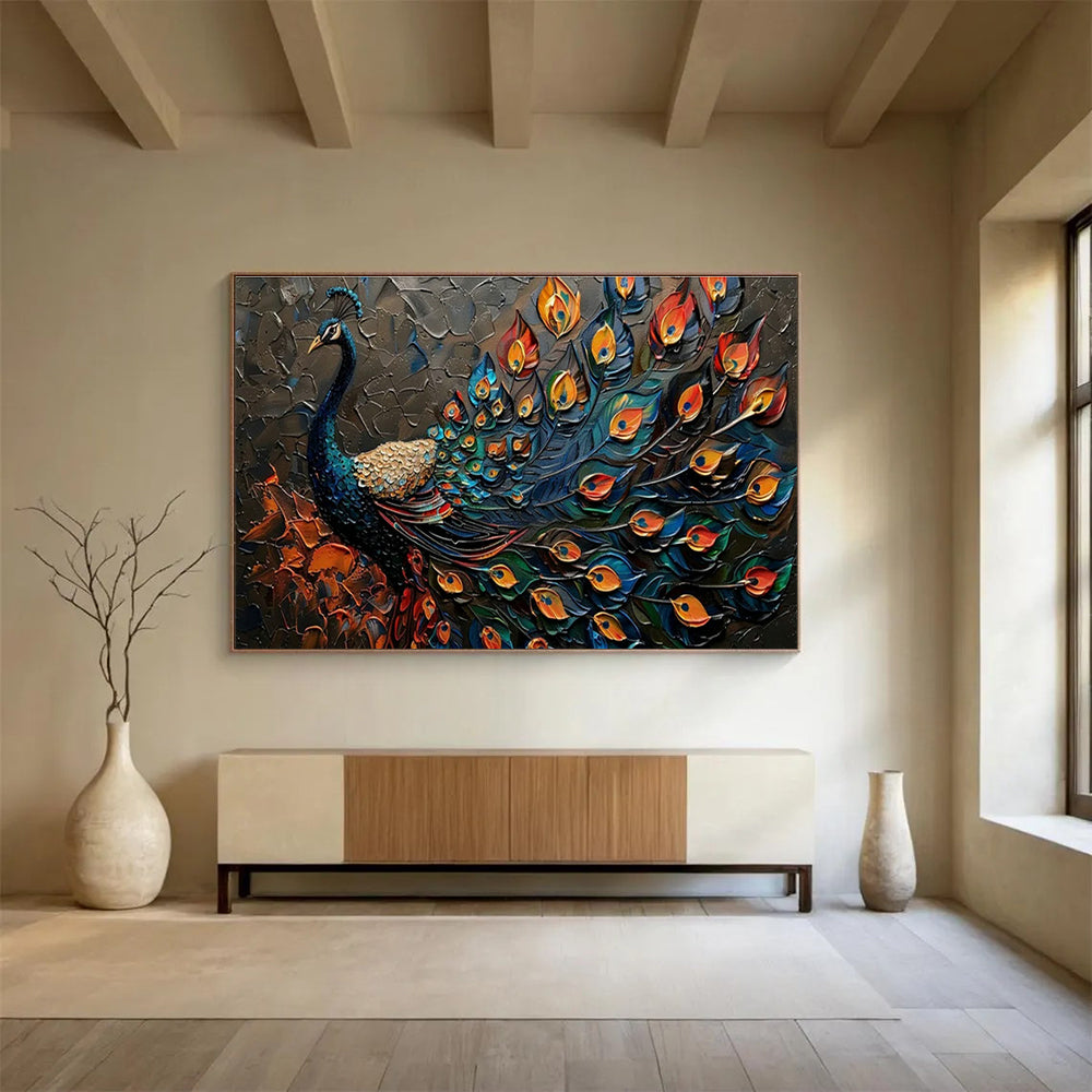 Large Custom Abstract Hand-Painted Art for Underwater Cultural Heritage Virtual Reality and 3D Printing Exhibition Center DLZ3191