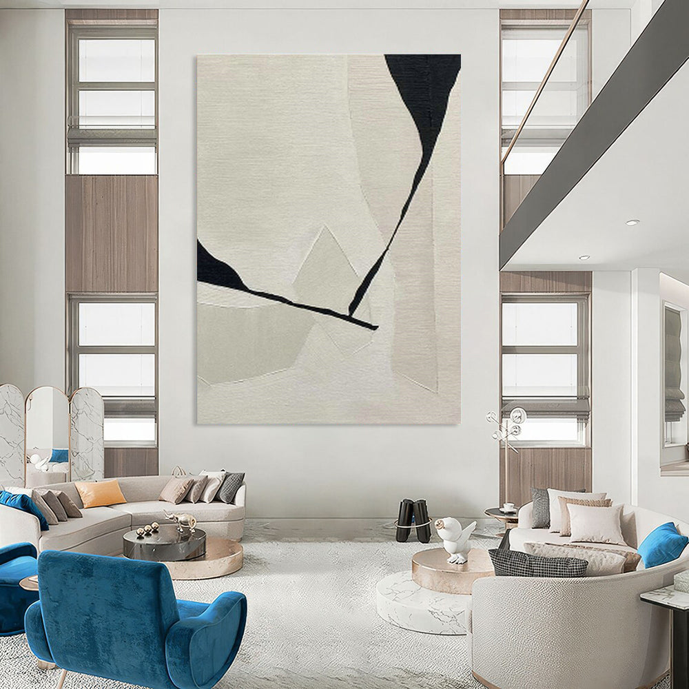 Gigantic Custom Hand-Painted Abstract Painting - Historical Reverence for Archaeological Museums  DLZ0240