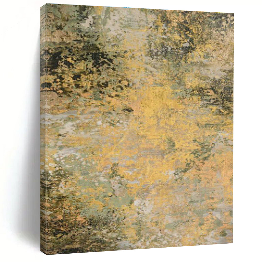 Extra Wide Custom Handmade Abstract Painting for Aquaponics Farms' Visitor Centers  DLZ0075