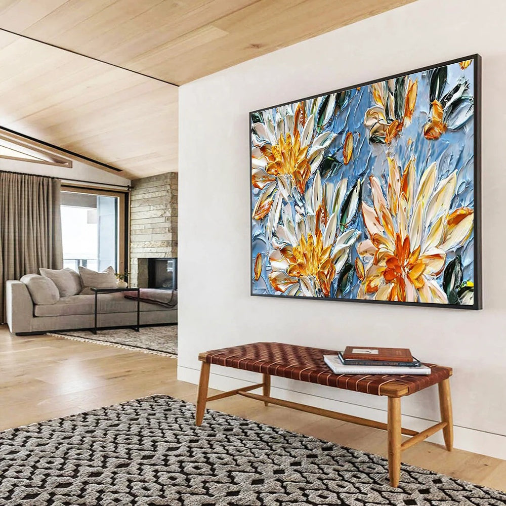Giant Customizable Handmade Abstract Canvas for Rooftop Gardens DLZ3280