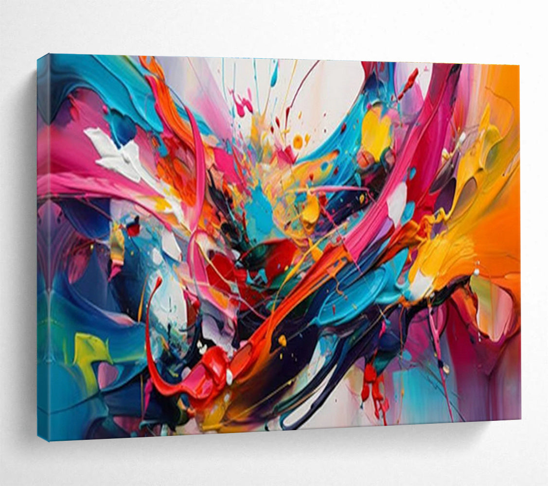 Custom-Made Giant Abstract Hand Painting for Underwater Sensor Network Expansion and Upgrades Center DLZ3074