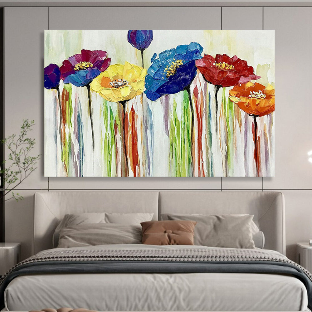 Large Custom Abstract Hand-Painted Art for Underwater Tsunami Generation Mechanism Research Station DLZ3167