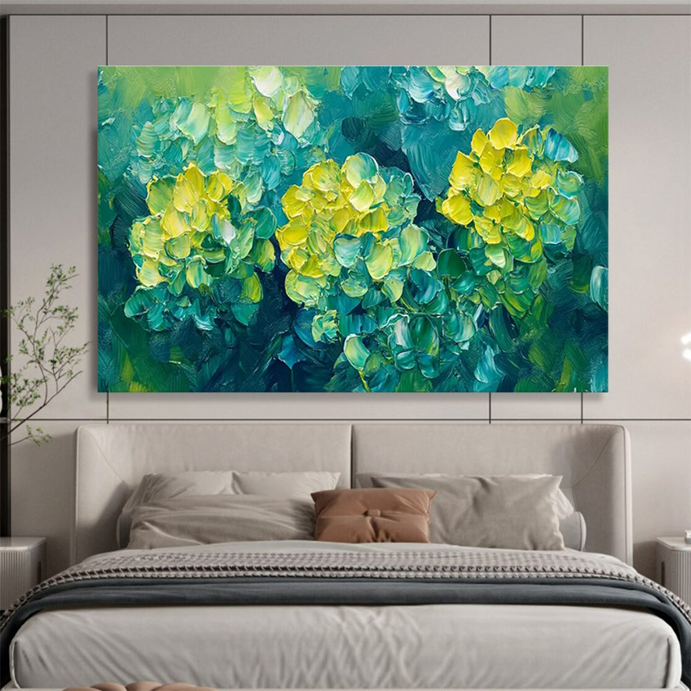 Large Custom Abstract Hand-Painted Art for Underwater Archaeological Artifact Conservation and Conservation Education Center DLZ3183