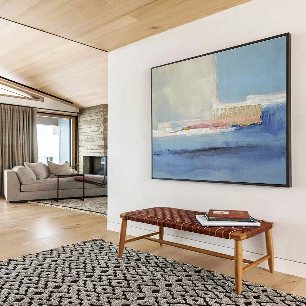 Custom-Made Giant Abstract Hand Painting for Cruise Ship Grand Lobby DLZ2791