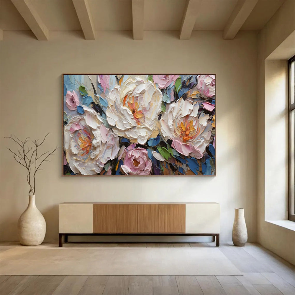 Oversized Customizable Handmade Abstract Wall Art for Basement Rec Rooms DLZ3275