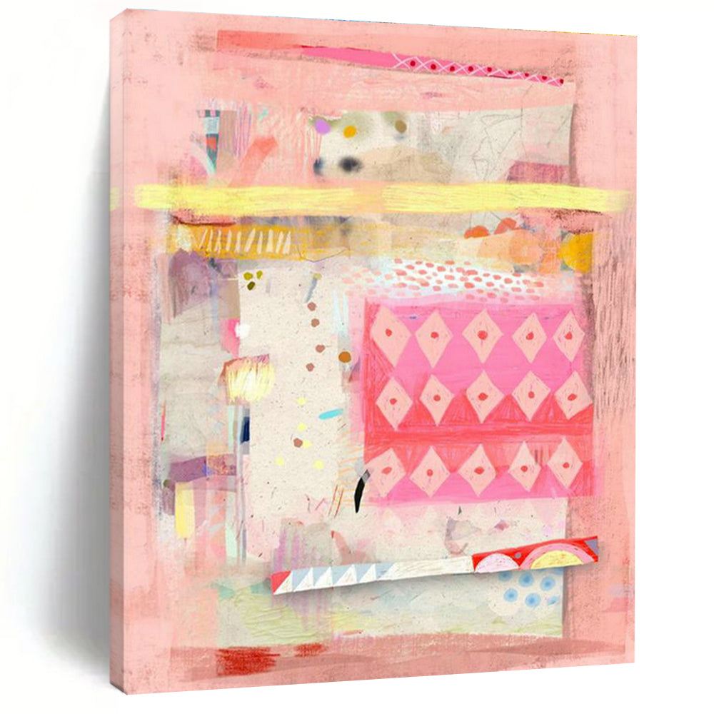 Vast Large Custom Hand-Painted Abstract Canvas - Inspiring Setting for Art Workshops  DLZ0176