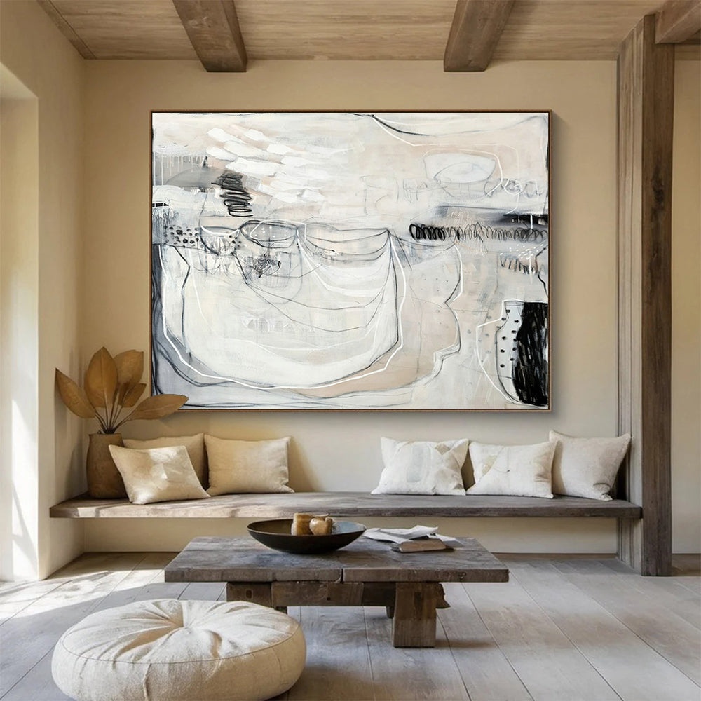 Tailored Large-Scale Abstract Hand Painting for Study