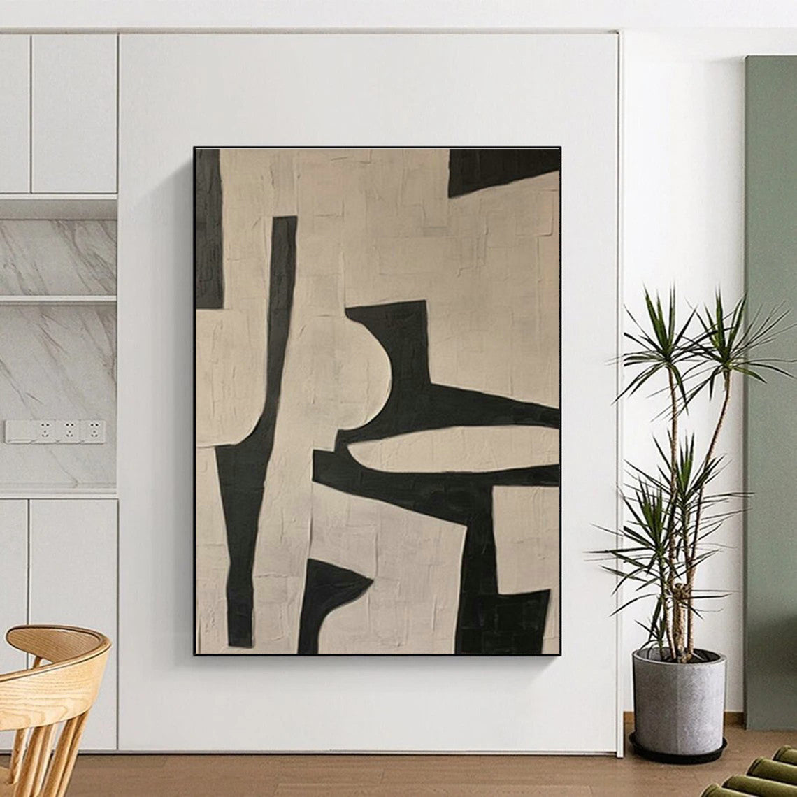 Immense Custom Hand-Painted Abstract Painting - Enchanting Addition to Botanical Gardens’ Visitor Centers  DLZ0180