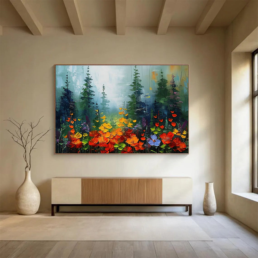 Large-Size Custom Abstract Hand Painting for Urban Rooftop Solar-Powered Water Desalination and Purification Plant DLZ3216