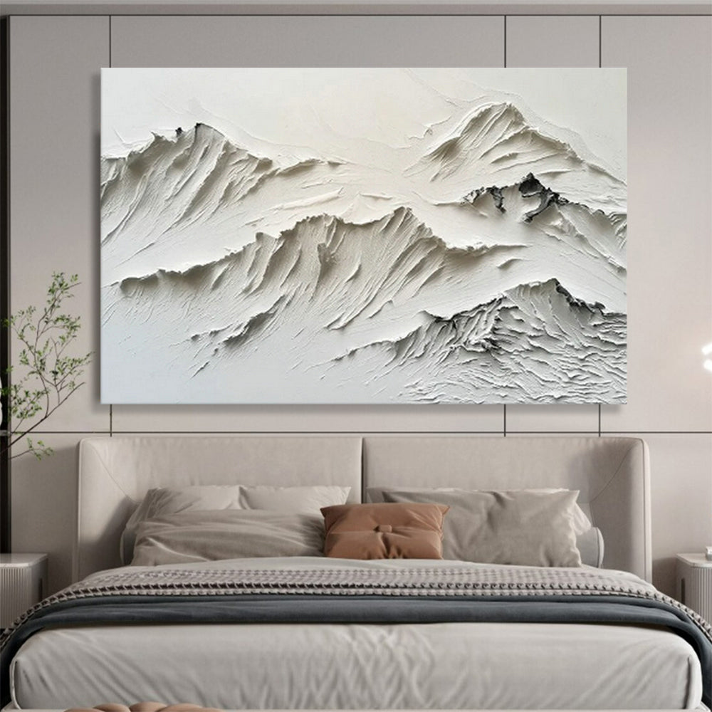 Custom-Made Giant Abstract Hand Painting for Solar - Powered Desalination Plant Control Center DLZ2843