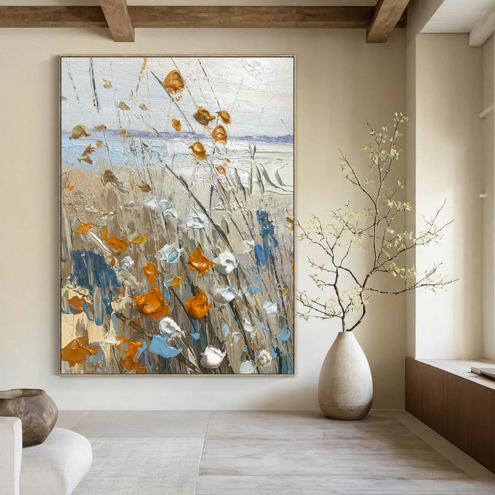 Large-Scale Custom Hand-Painted Abstract Painting for Gyms  DLZ0125