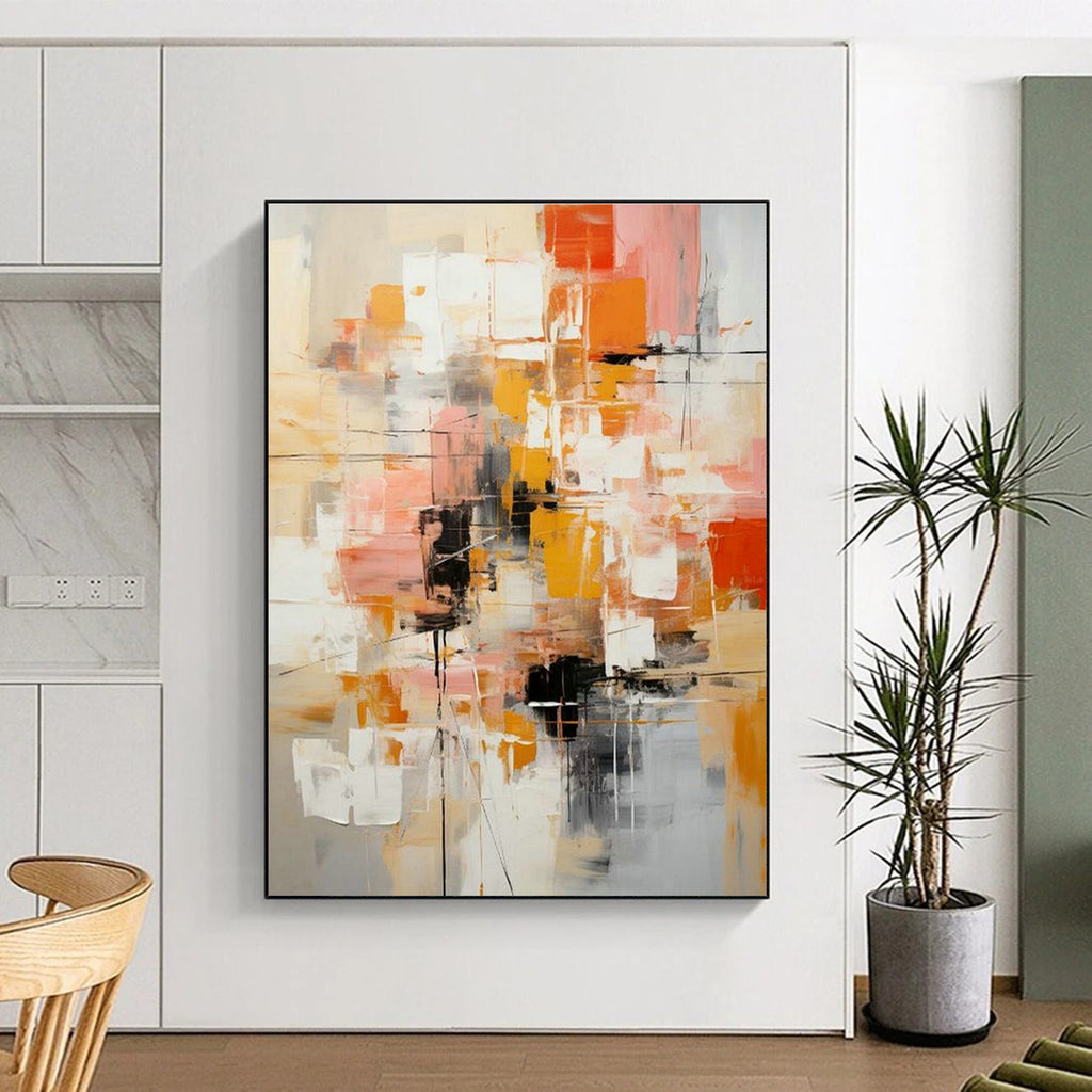 Immense Custom Hand-Painted Abstract Painting - Quantum Realms for Physics Lecture Halls  DLZ0342