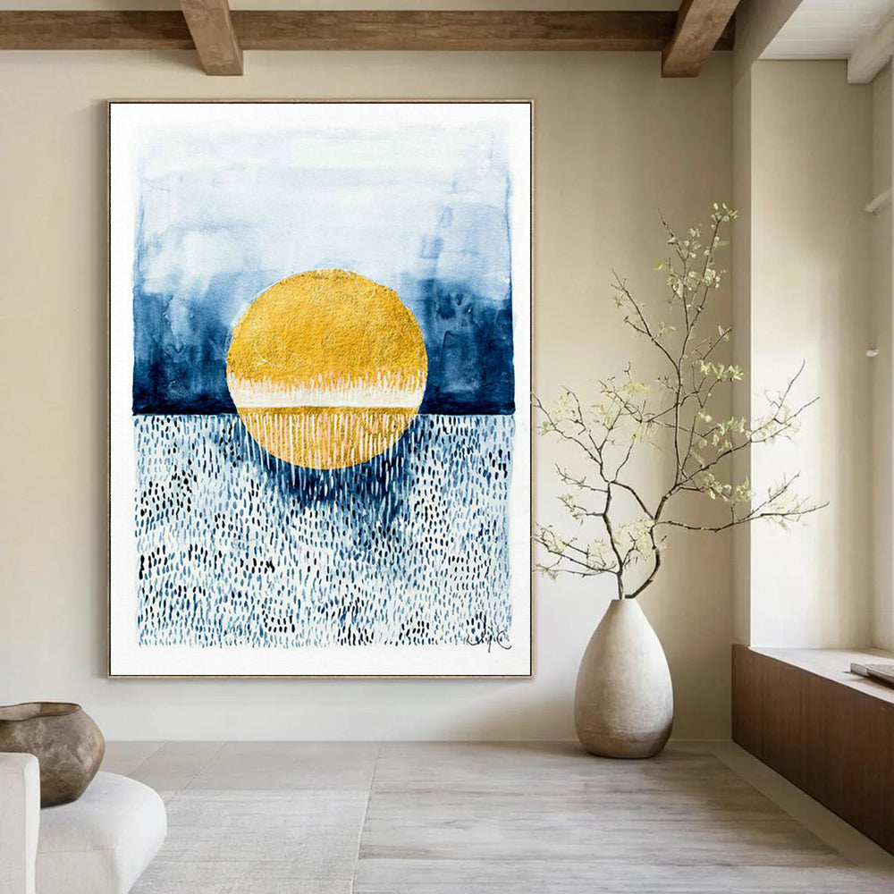 Oversized Custom Hand-Painted Abstract Artwork for Mobile Esports Arenas  DLZ0101