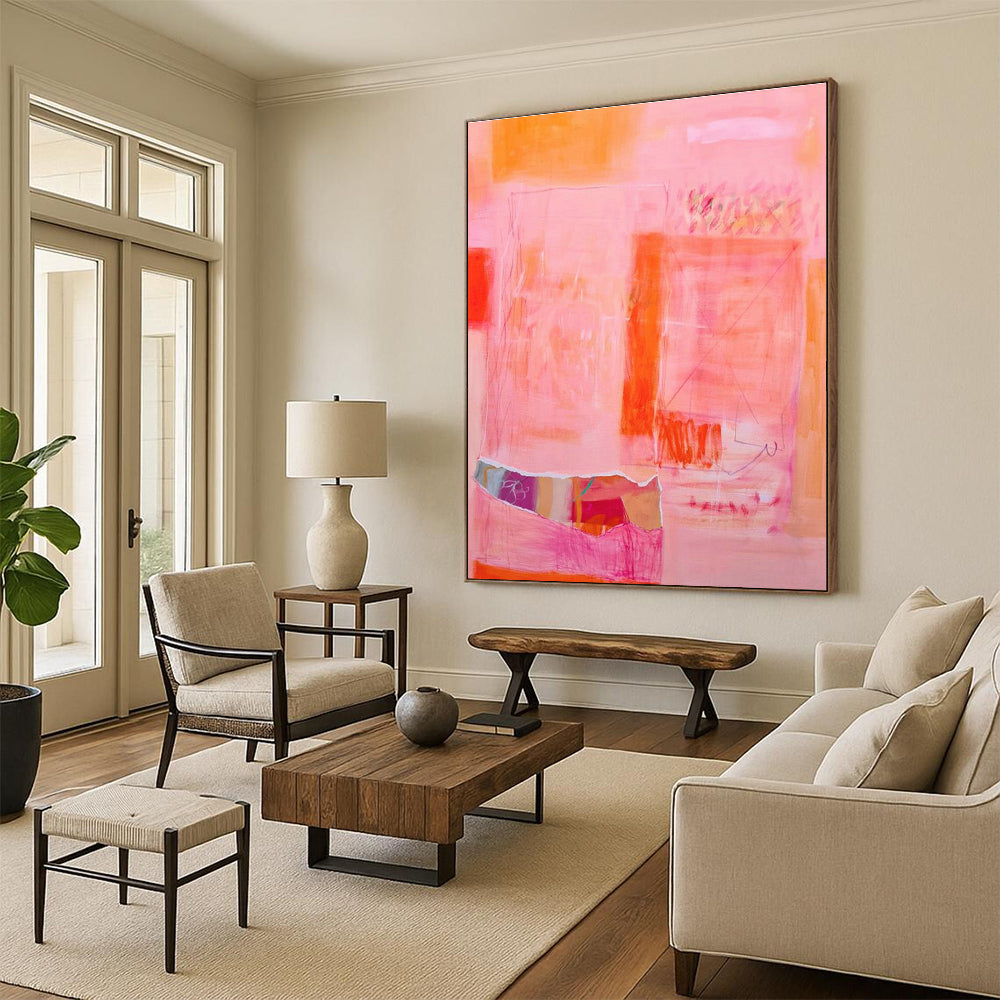 Grand Custom Hand-Painted Abstract Painting - Regal Atmosphere for Royal Palaces  DLZ0177