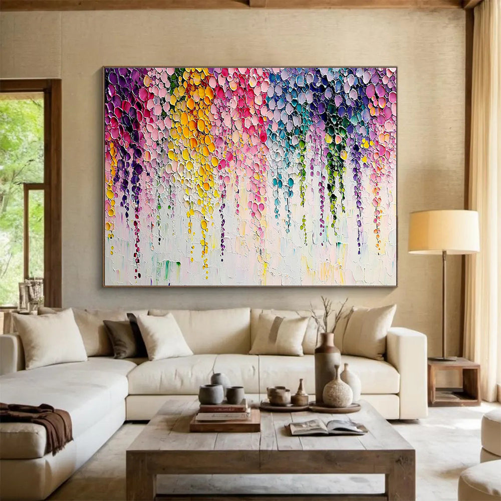 Extra Large Custom Hand-Painted Abstract Art for Sports Team Locker Rooms DLZ3289