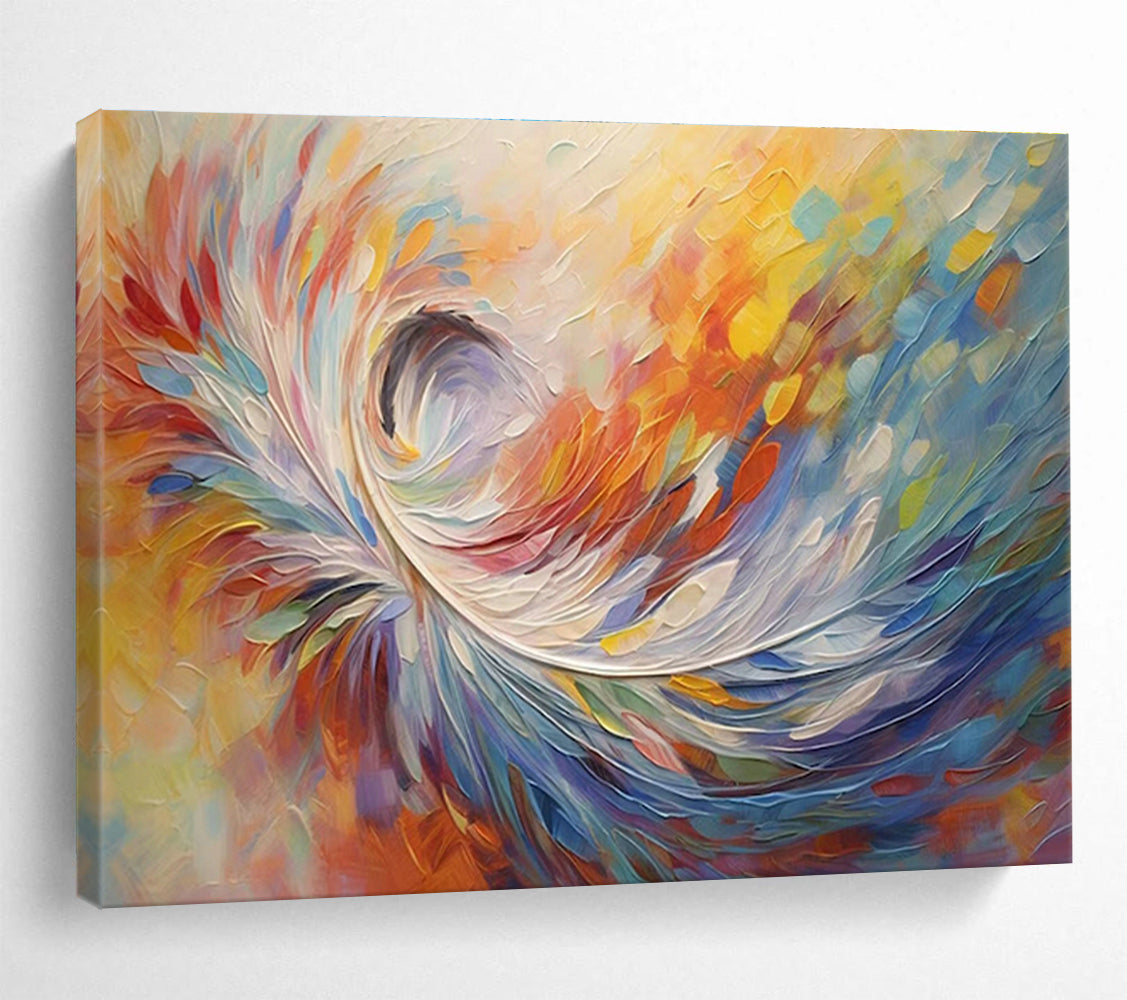 Oversized Custom Hand-Painted Abstract Canvas for Home Lobbies DLZ3254