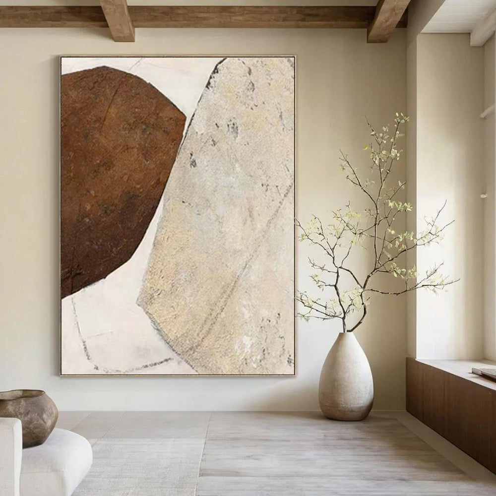 Grandiose Custom Hand-Painted Abstract Painting - Artistic Elegance for Opera Rehearsal Halls  DLZ0265