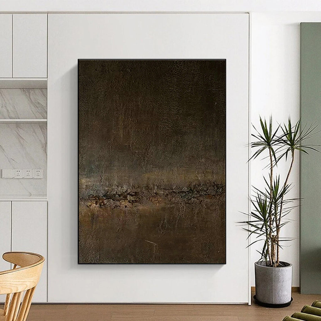 Immense Custom Hand-Painted Abstract Painting - Elegant Accent for Antique Stores  DLZ0201
