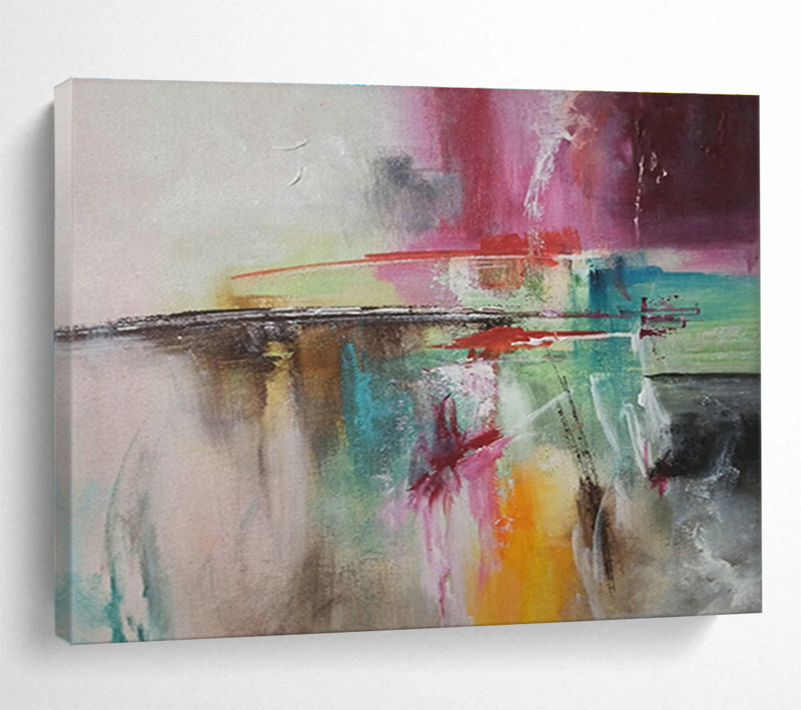 Custom Oversized Abstract Painting - Hand-Painted Acrylic Wall Art for Living Room