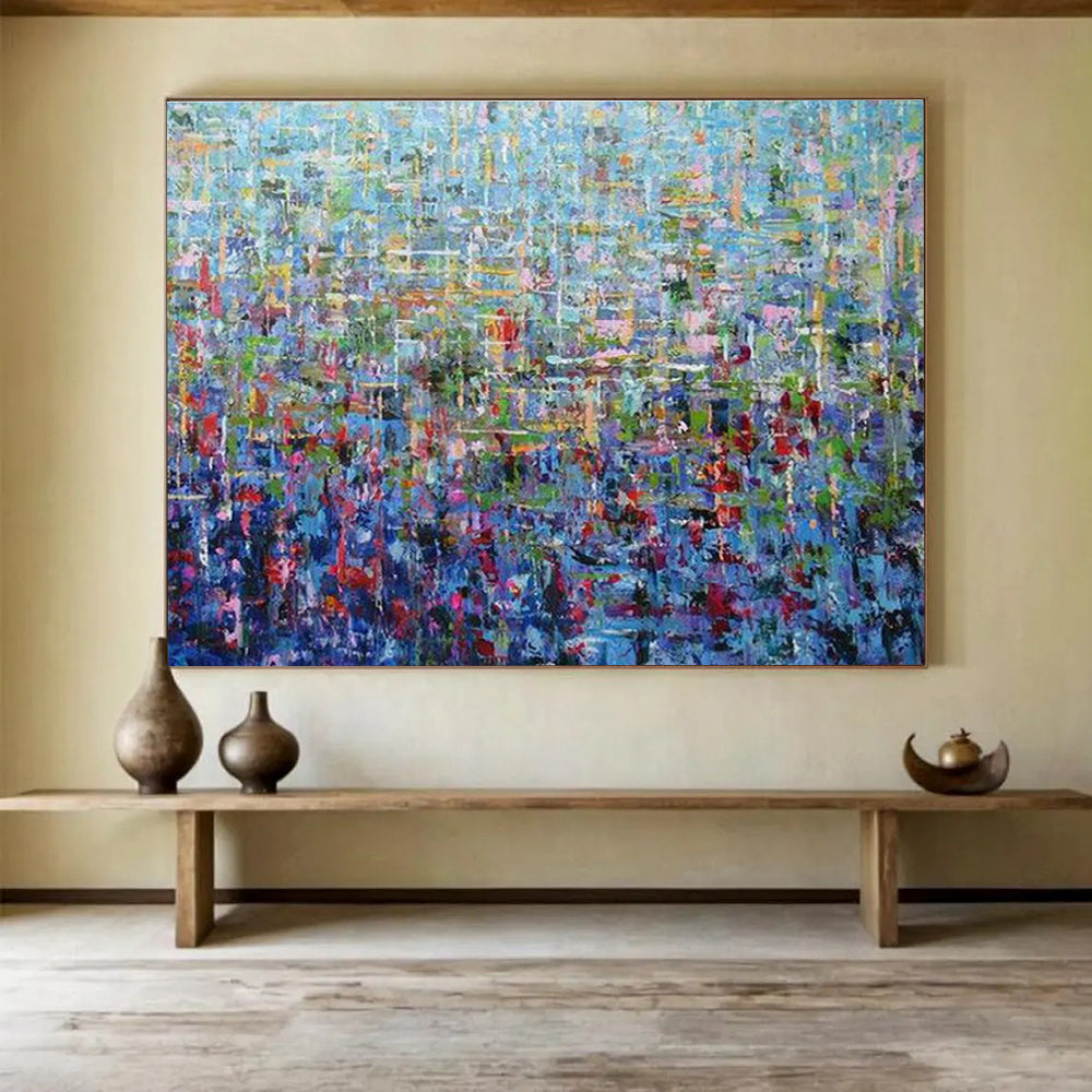 Custom Giant Abstract Hand Painting for Vertical Urban Farming Hydroponic Nutrient Solution Lab DLZ3041