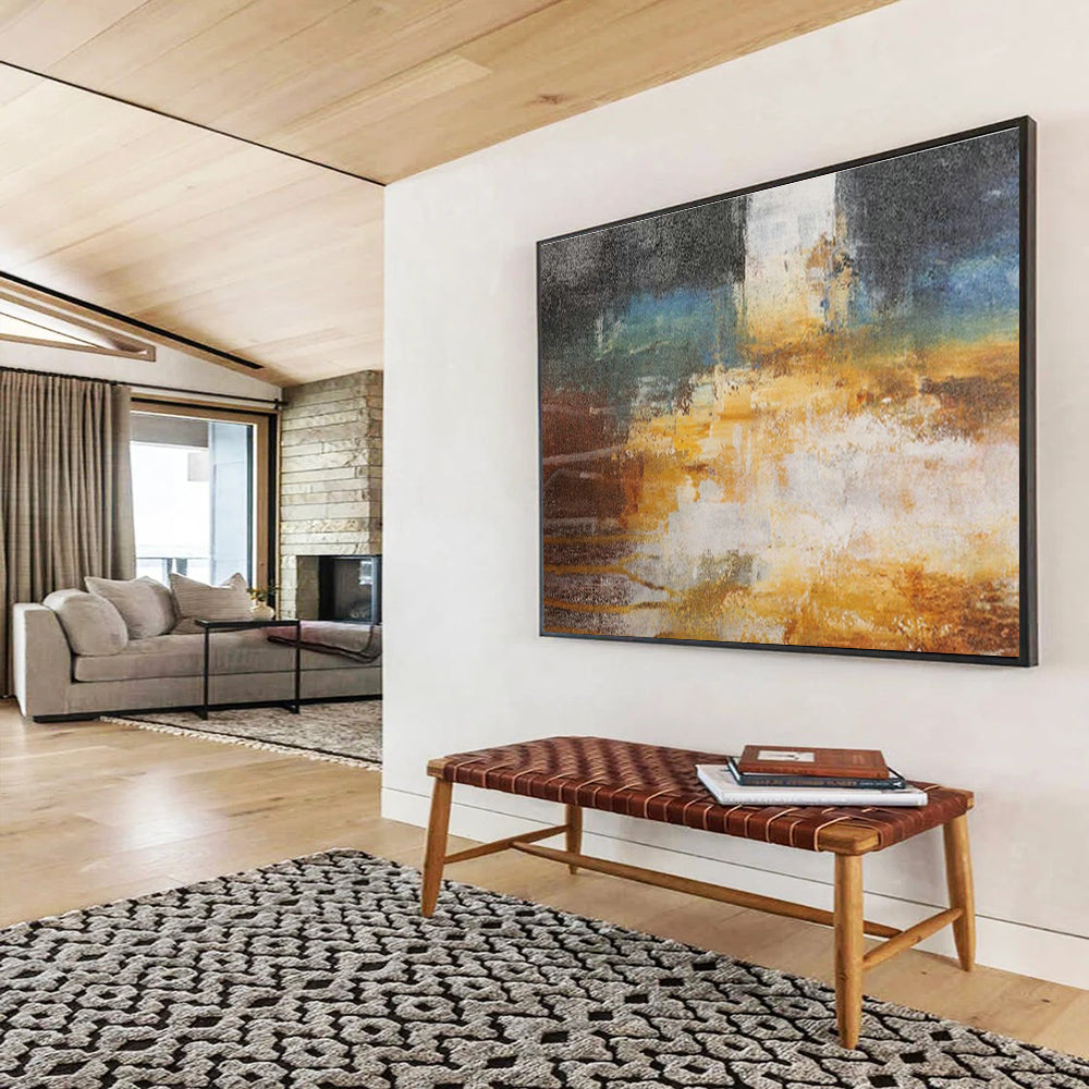 Morandi Tones Gradient Custom Triptych Hand-Painted Abstract Artwork for Bedroom Ambiance