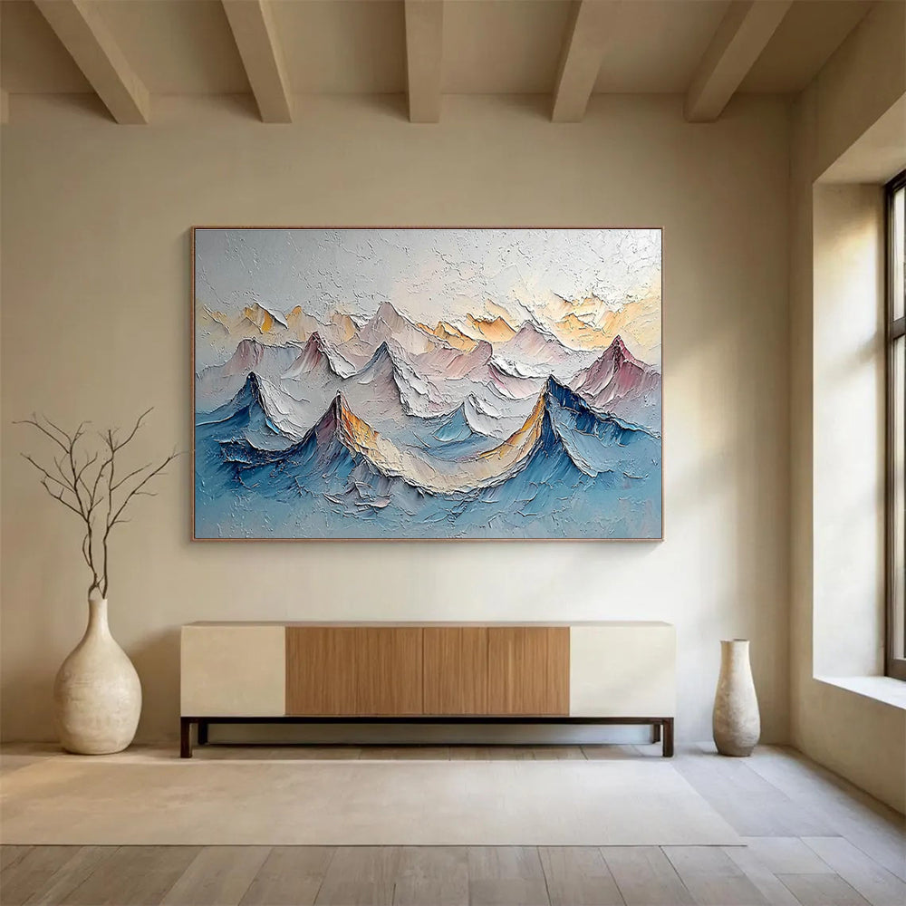 Extra Wide Customizable Handmade Abstract Painting for Long Hallways DLZ3286