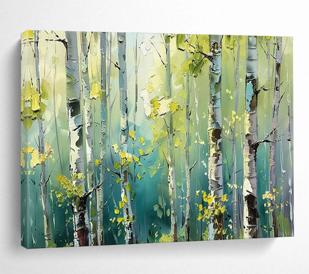 Custom Giant Abstract Hand Painting for Vertical Urban Aquarium Water Filtration Facility DLZ3054