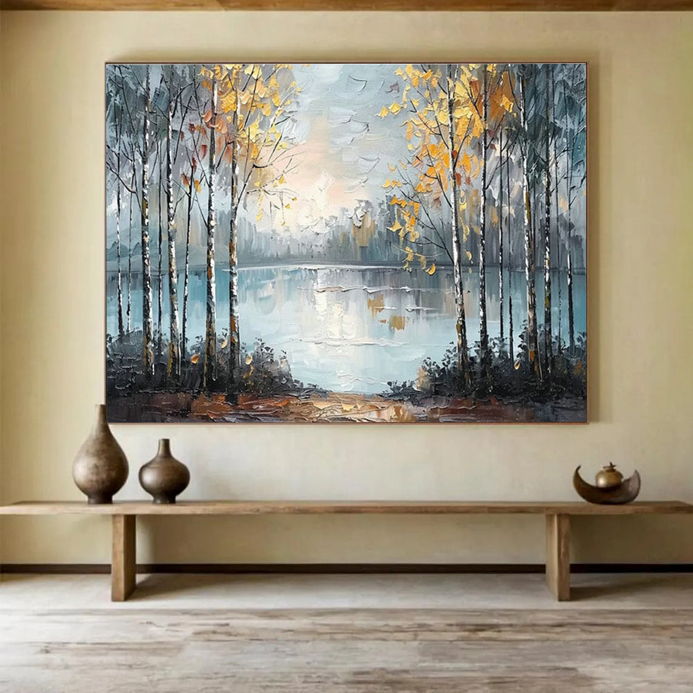 Huge Custom Handmade Abstract Wall Art for Wellness Retreats DLZ3288