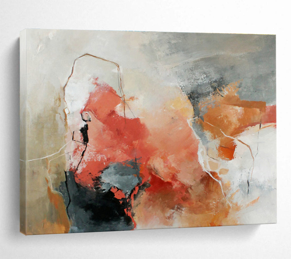 Custom Giant Abstract Hand Painting for Virtual Real Estate Showroom DLZ2899