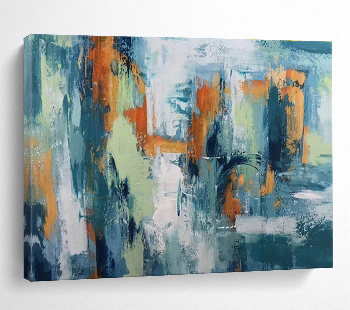 Custom Giant Abstract Hand Painting for Hotel Lobby DLZ2679