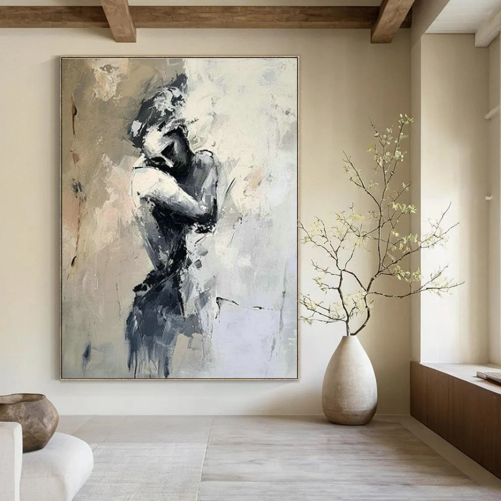 Extra Large Custom Handmade Abstract Painting for Urban Bike Repair Shops  DLZ0109