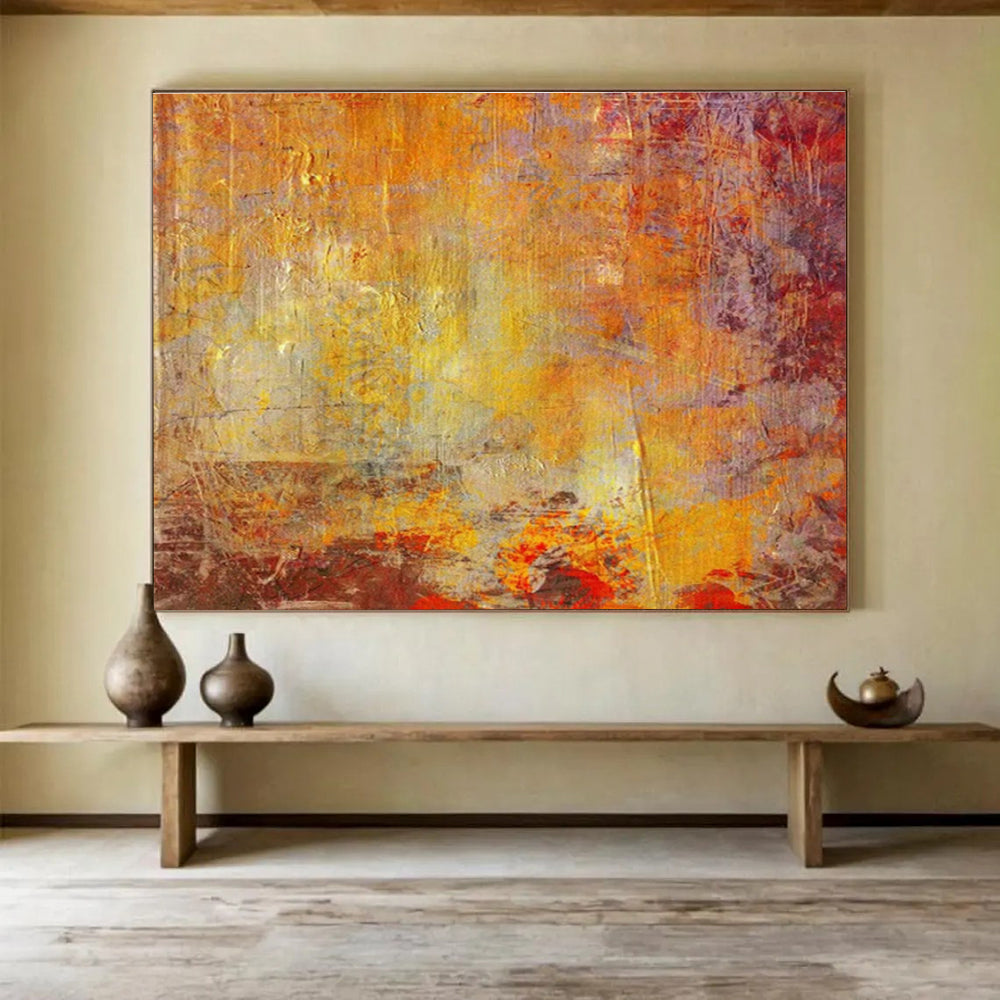 Custom-Made Space Telescope Observatory Large Abstract Hand Painting DLZ2576