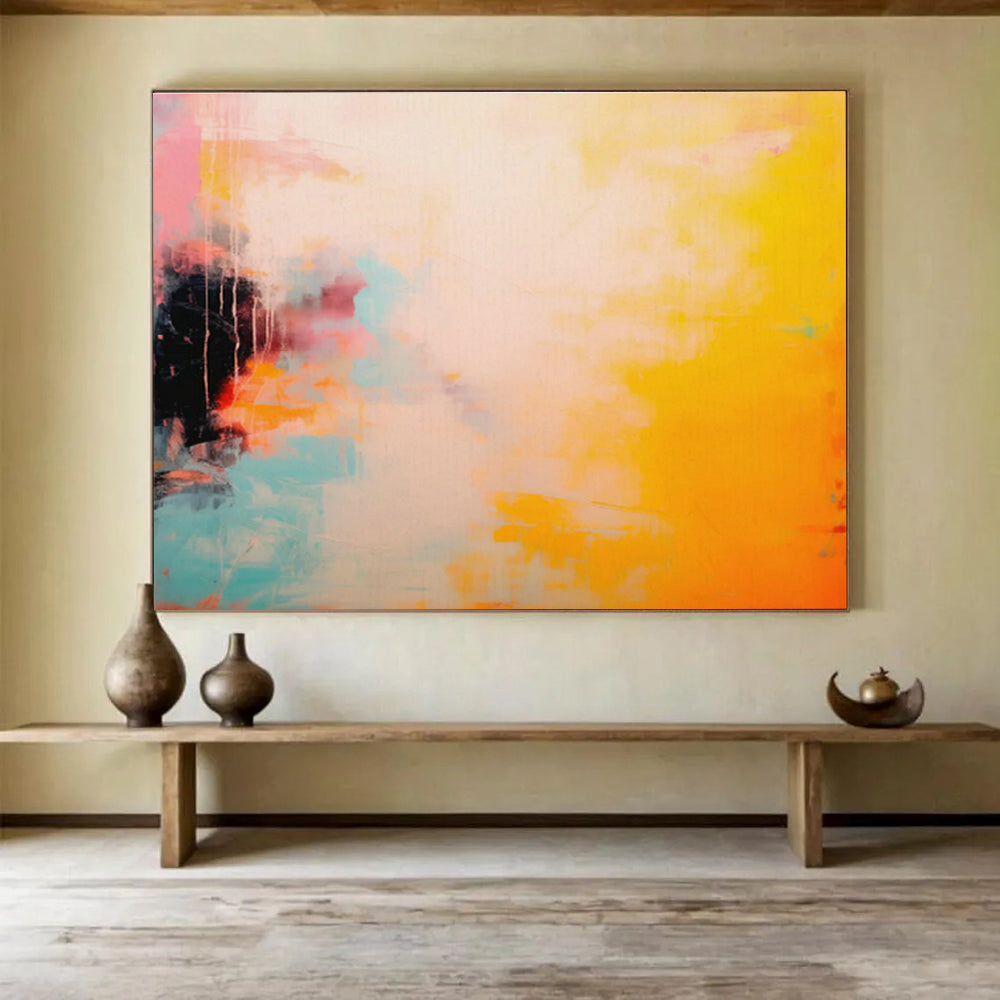 Customized Large-Scale Abstract Hand Painting for Nanotechnology Laboratory DLZ2855