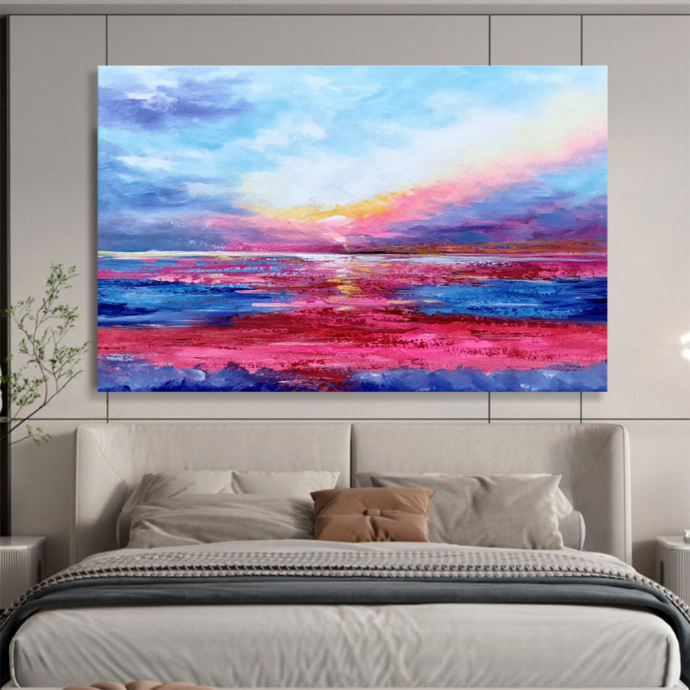 Tailored High-Altitude Weather Modification Drone Base Giant Abstract Hand Painting DLZ2671