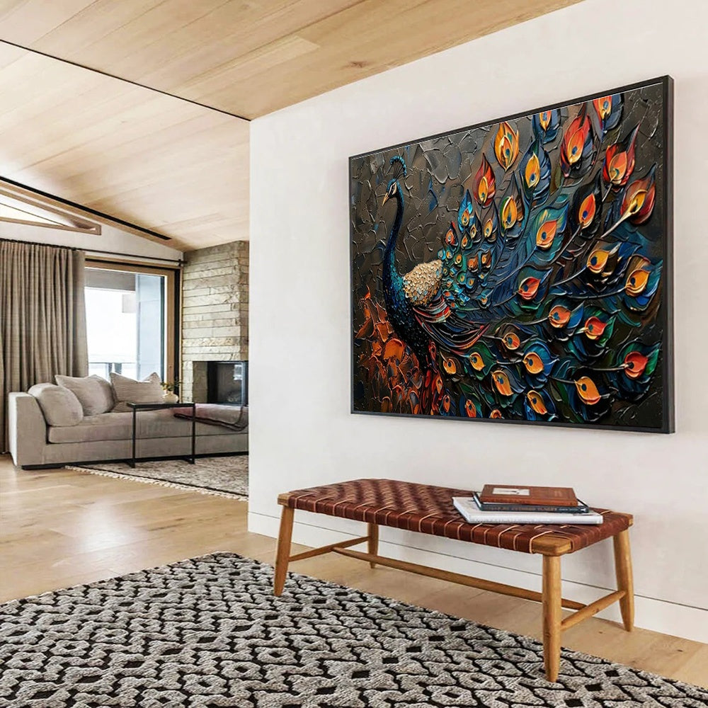Large Custom Abstract Hand-Painted Art for Underwater Cultural Heritage Virtual Reality and 3D Printing Exhibition Center DLZ3191