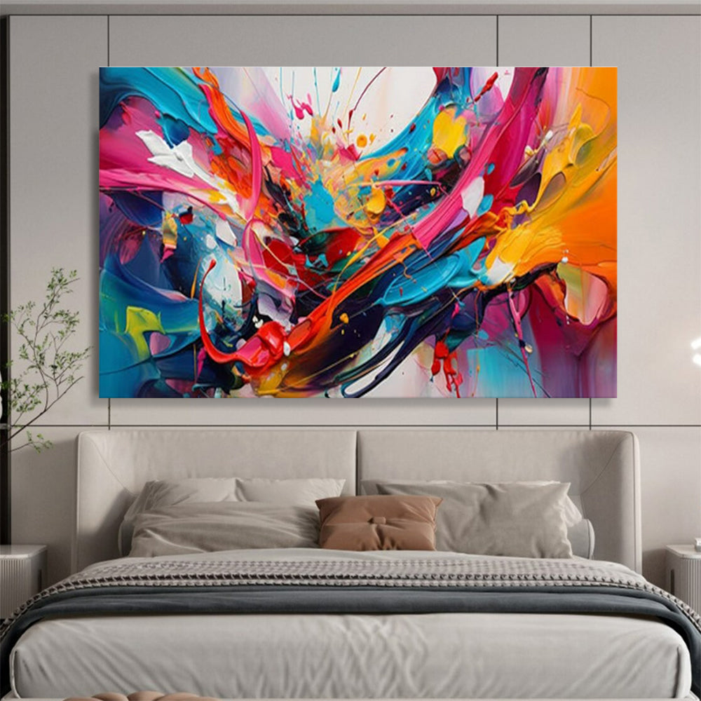 Custom-Made Giant Abstract Hand Painting for Underwater Sensor Network Expansion and Upgrades Center DLZ3074