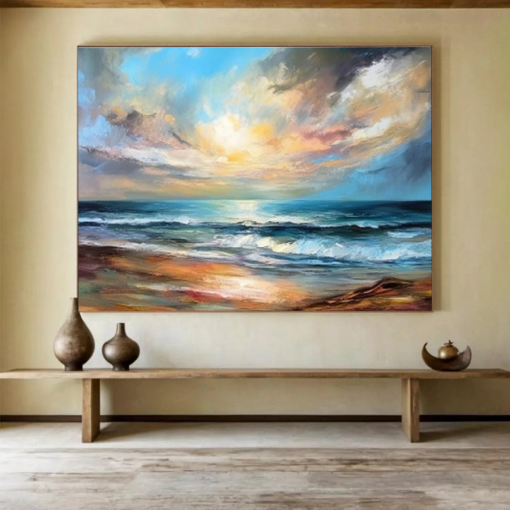 Customizable Underwater Archaeology Site Abstract Hand Painting DLZ2536