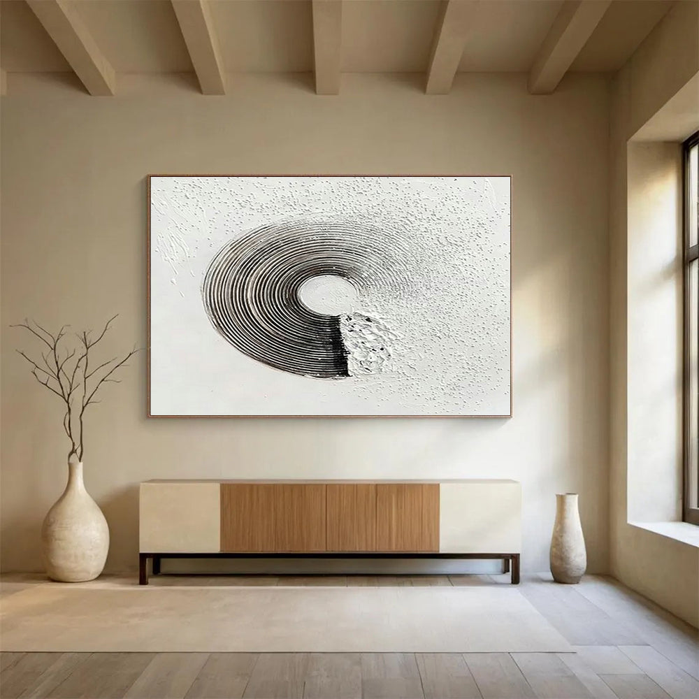 Custom-Made Giant Abstract Hand Painting for Deep-Sea Submarine Rescue Training Center DLZ3029