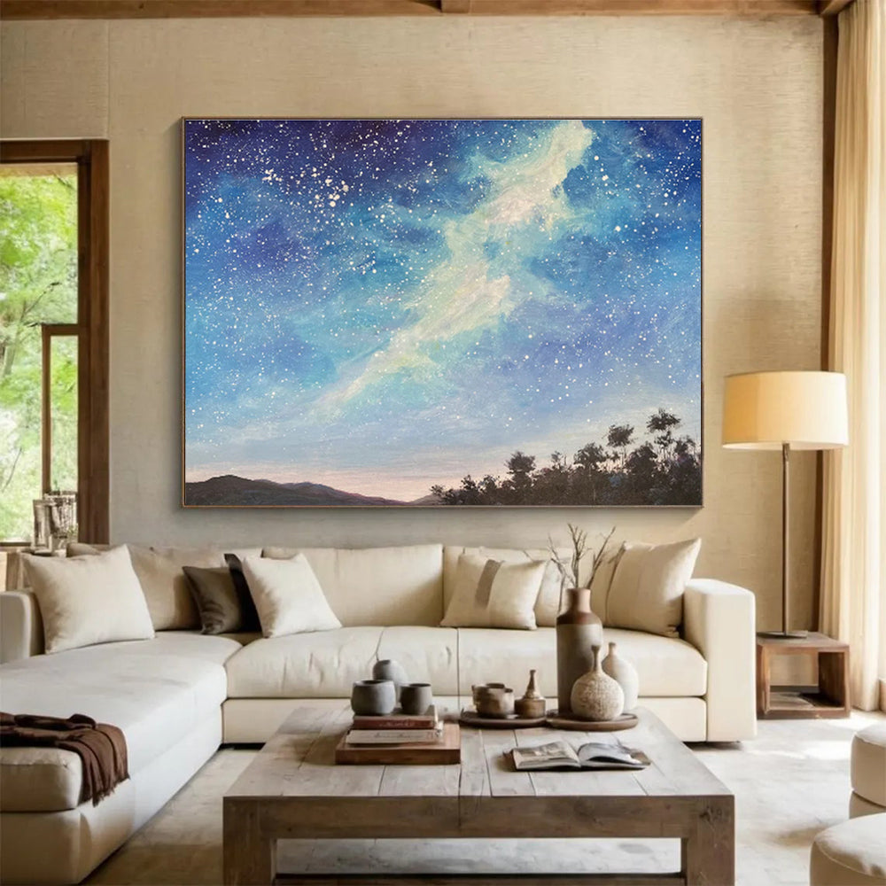 Customizable Ski Resort Gondola Abstract Hand Painting