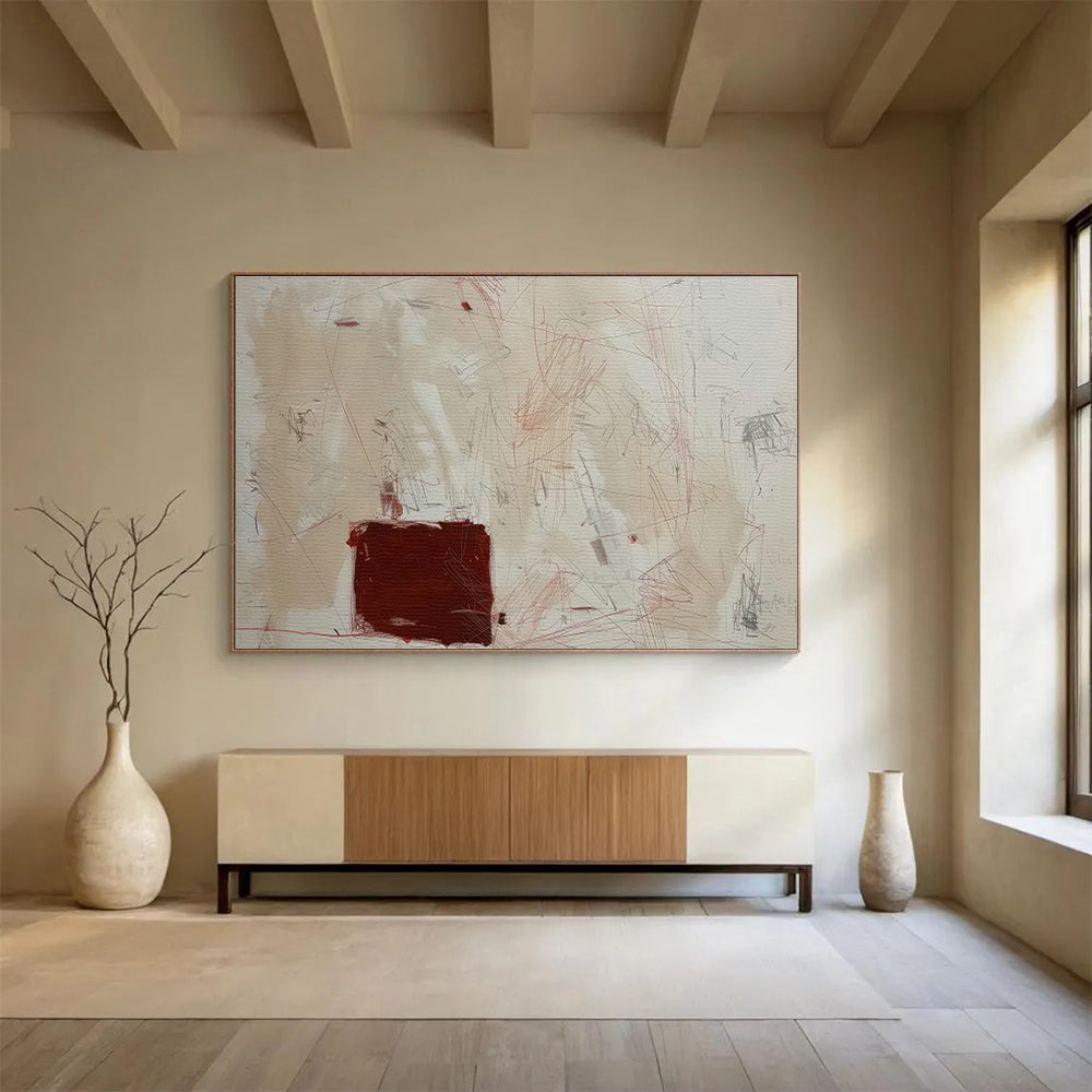 Custom-Made Hyperloop Maintenance Center Large Abstract Hand Painting DLZ2530