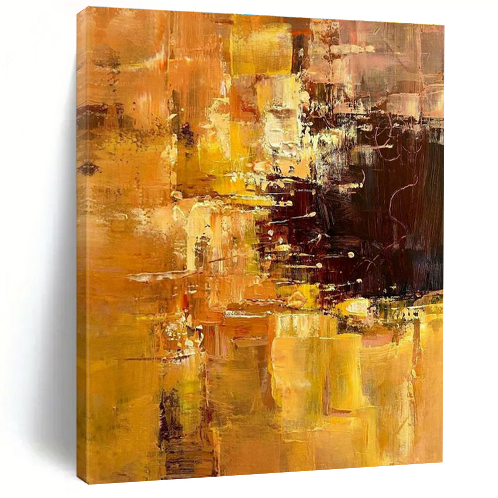 Massive Custom Hand-Painted Abstract Canvas - Artistic Elegance for Orchid Hybridization Greenhouses  DLZ0324