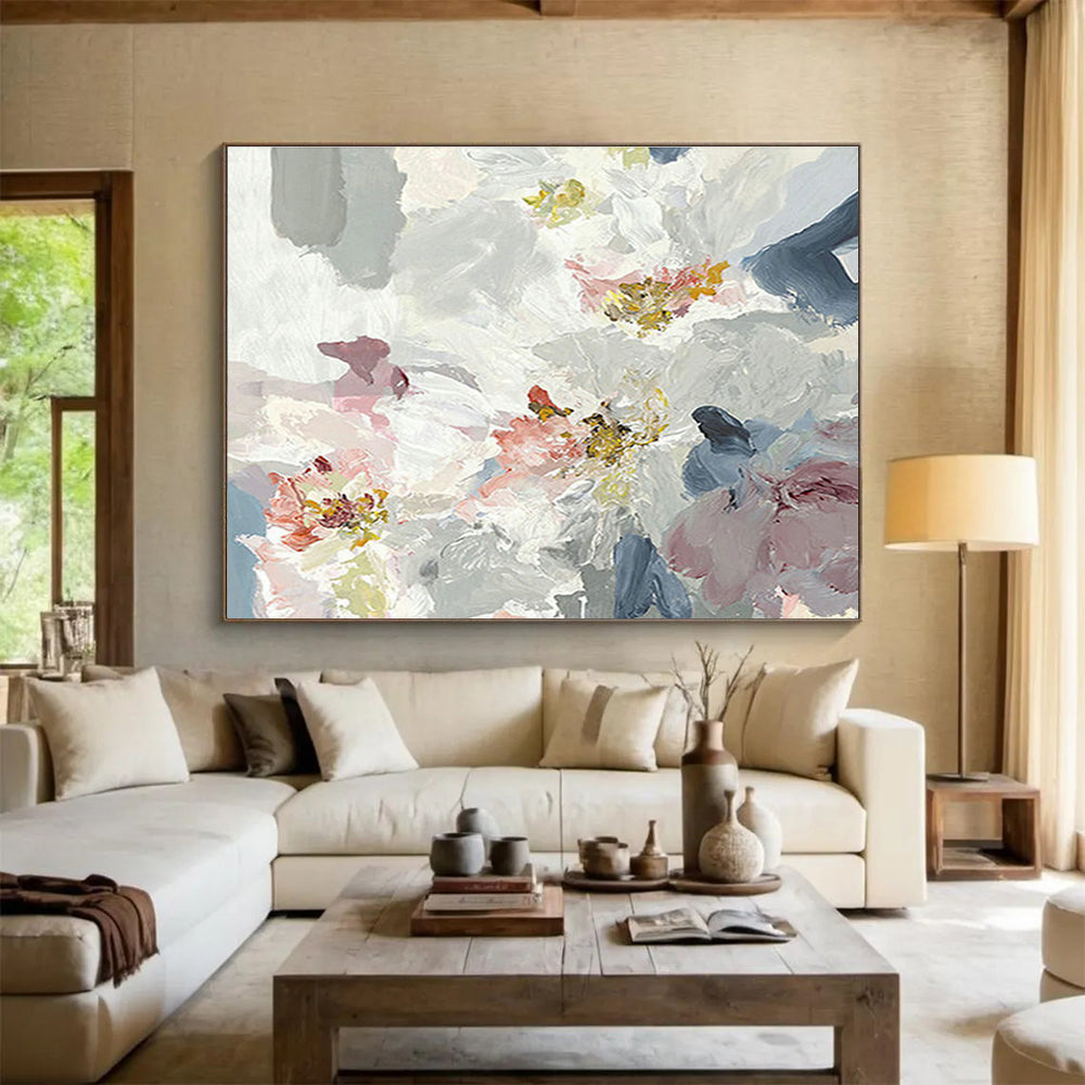Oversized Custom Abstract Hand Painting for Hyperbaric Chamber Facility DLZ2788