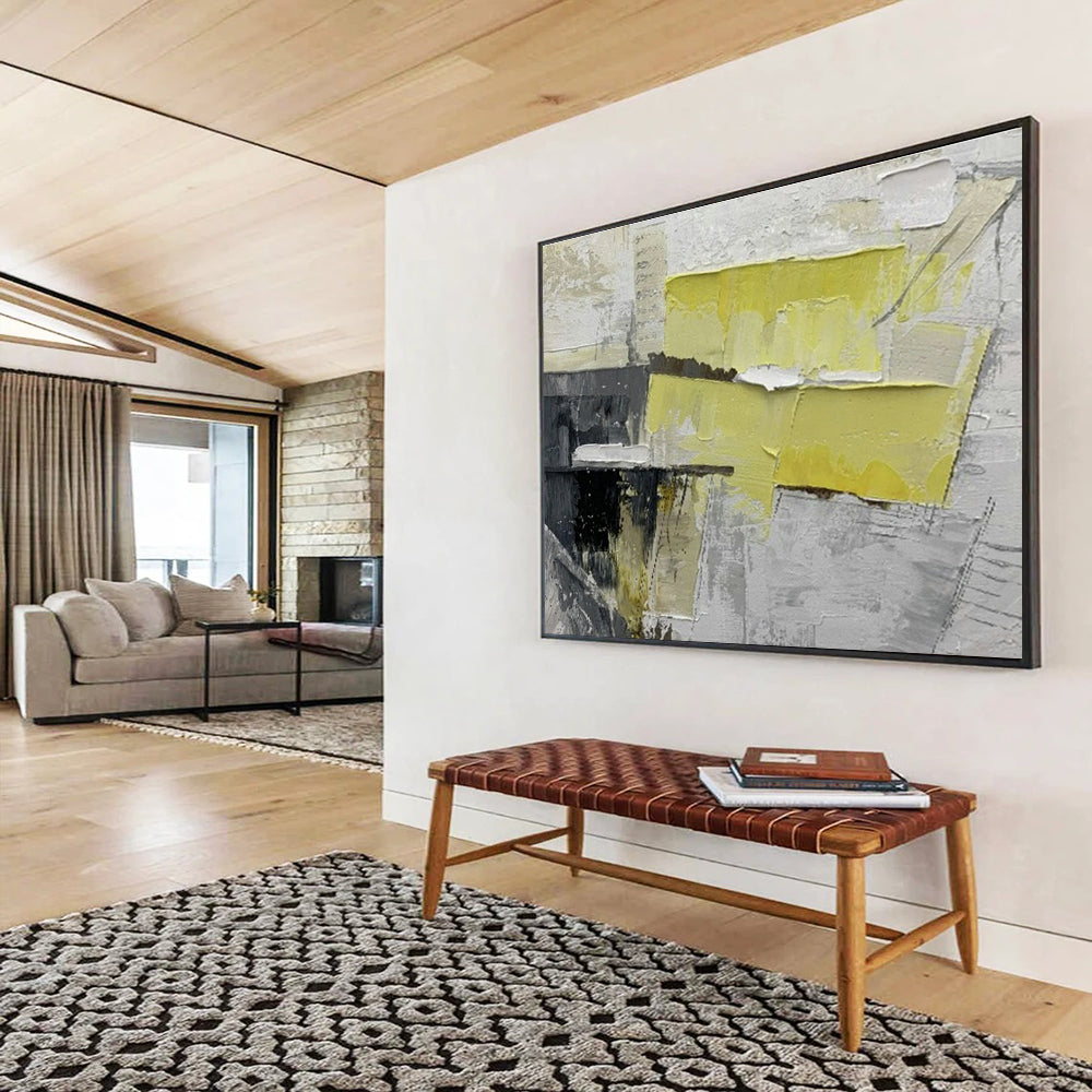 Large Custom Abstract Hand-Painted Art for Urban Vertical Bee Colony Tower DLZ2979