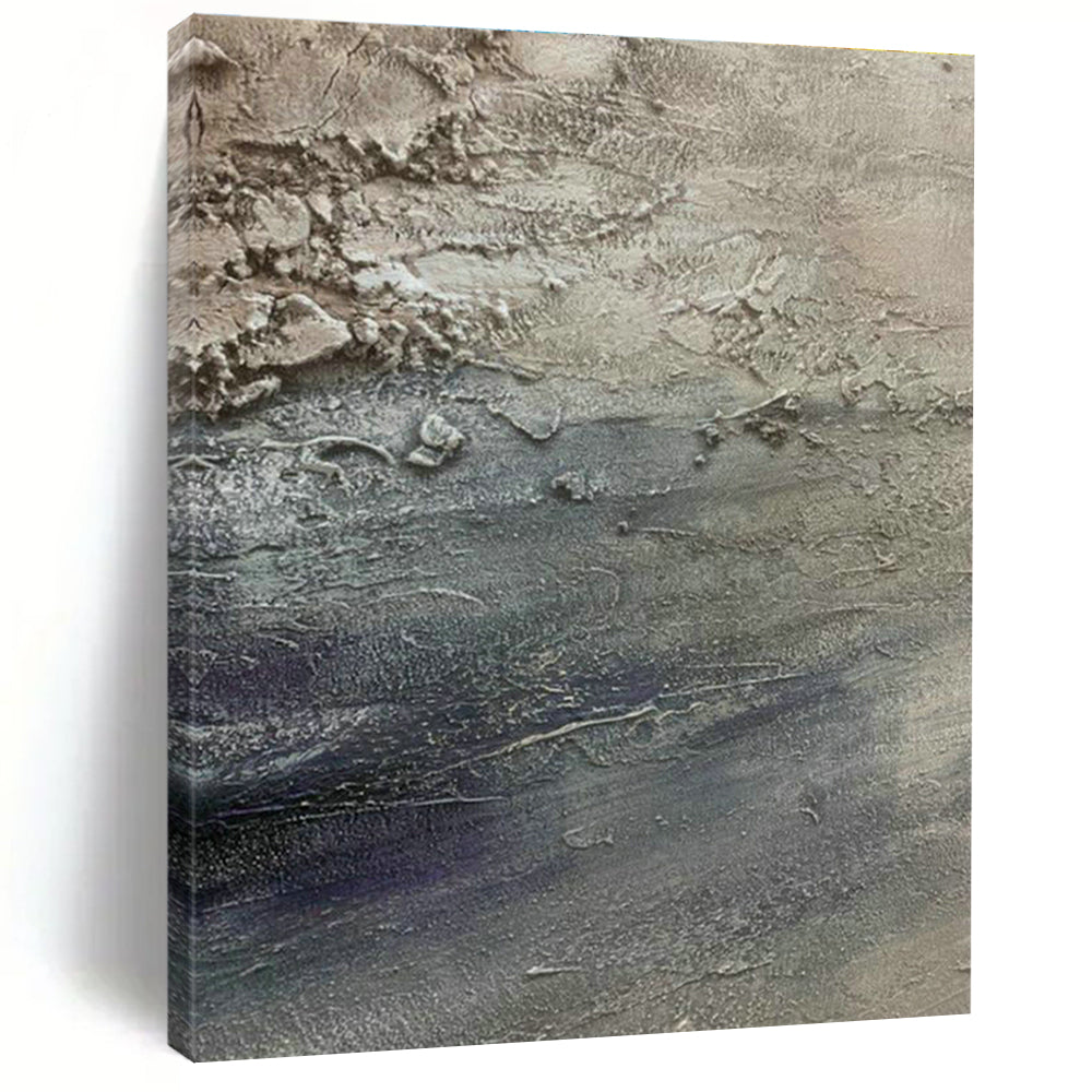 Vast Custom Hand-Painted Abstract Canvas - Cozy Ambiance for Wine Tasting Rooms  DLZ0197