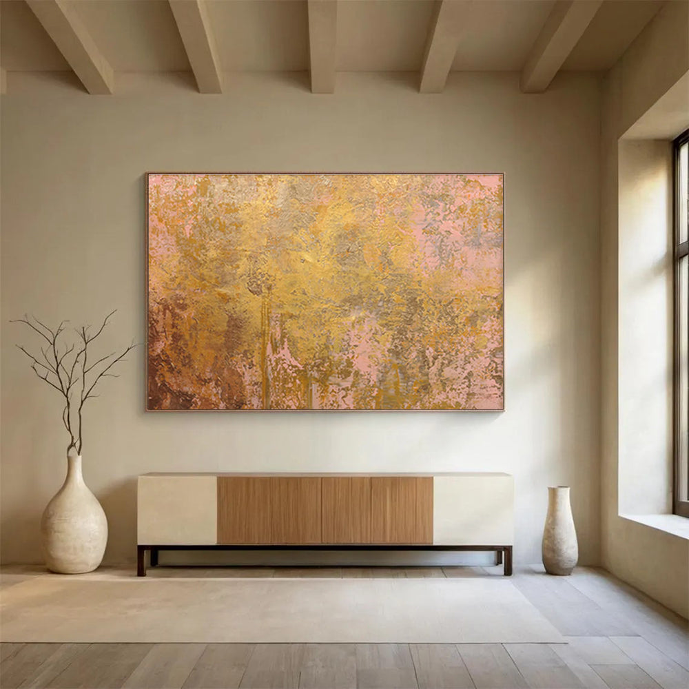 High-Saturation Custom Hand-Painted Color Block Abstract Art for Kids' Spaces and Play Areas