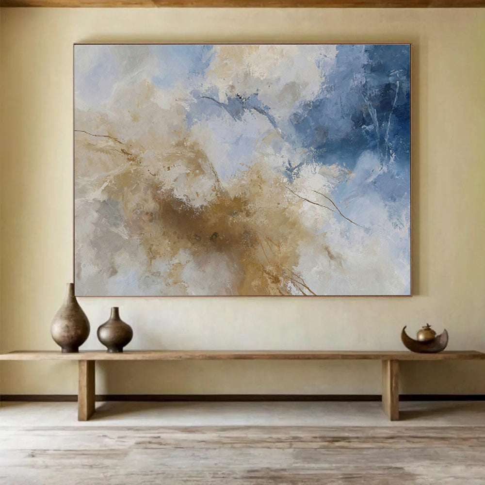 Custom-Made Hyperloop Station Large Abstract Hand Painting DLZ2520